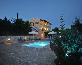 Galazio sunset villa in Paxos island.